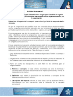 Evidencia Plan de Mejora Determinar El Impacto de La Campana Promocional y El Nivel de Respuesta de Los Visitantes