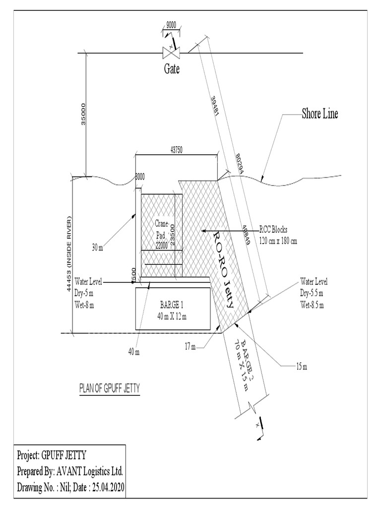 GPUFF Jetty Construction Plan | PDF