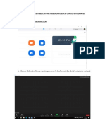 Paso A Paso para Establecer Una Videoconferencia Con Los Estudiantes