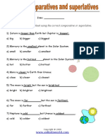 Complete The Worksheet Using The Correct Comparative or Superlative