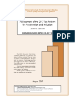 Assessment of The 2017 Tax Reform For Acceleration and Inclusion