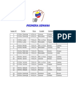 Calendario Oficial Round Robin 2010-2011