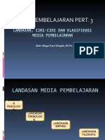 Landasan, Ciri-Ciri Dan Klasifikasi Media Pembelajaran