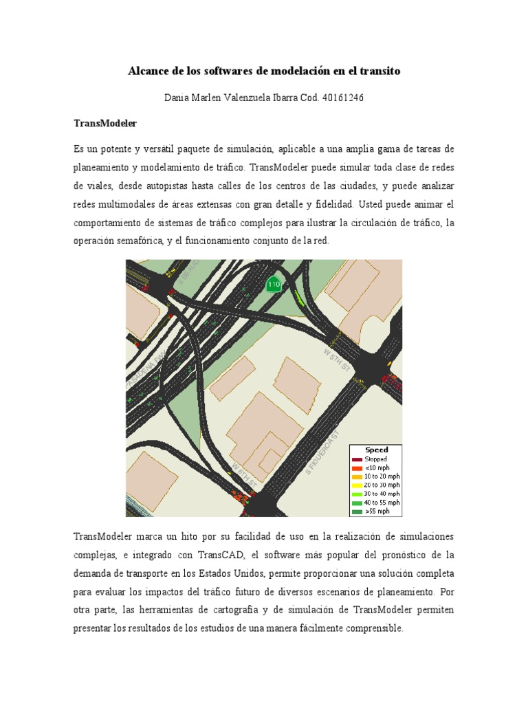 Simulación de Tráfico con TransModeler | PDF | Simulación | Sistema de ...