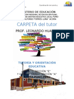 Carpeta Del Tutor Leo 2019