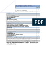 RUBRICAS DE EVALUACION DIALOGO Y ESCRITA