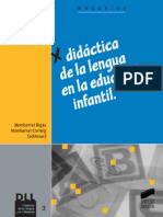 Did - Ctica de La Lengua en La Educaci - N Infantil PDF