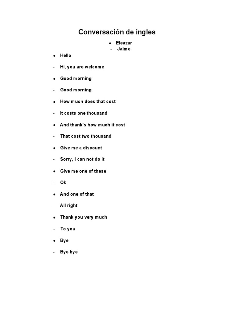 English Conversation Practice Dialogues | PDF | Language Arts & Discipline