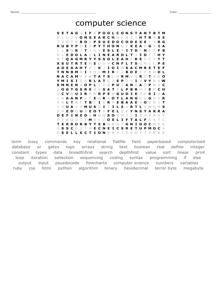 Computer Science Terminology Guide | PDF | Boolean Data Type | Software ...