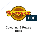 Beaver Colouring Puzzle Book 614KB