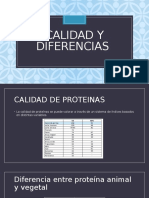 Calidad y Diferencias Proteinas