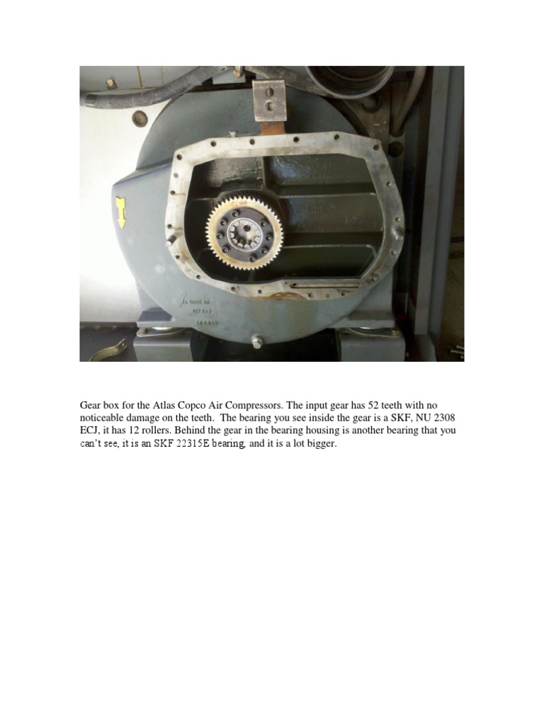 Atlas Copco Gearbox Analysis Guide | PDF | Technology & Engineering