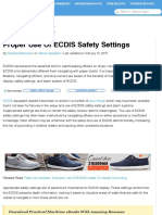 Proper Use of ECDIS Safety Settings PDF