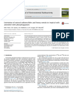 Journal of Environmental Radioactivity: M.B. Nisti, C.R. Saueia, L.H. Malheiro, G.H. Groppo, B.P. Mazzilli