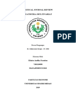 Statistika Multivariat Dalam Manajemen Personalia