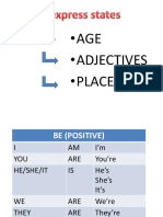 Age - Adjectives - Places
