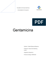Gentamicina: antibiótico bactericida que inhibe la síntesis de proteínas