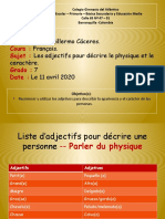 Les adjectifs exercises