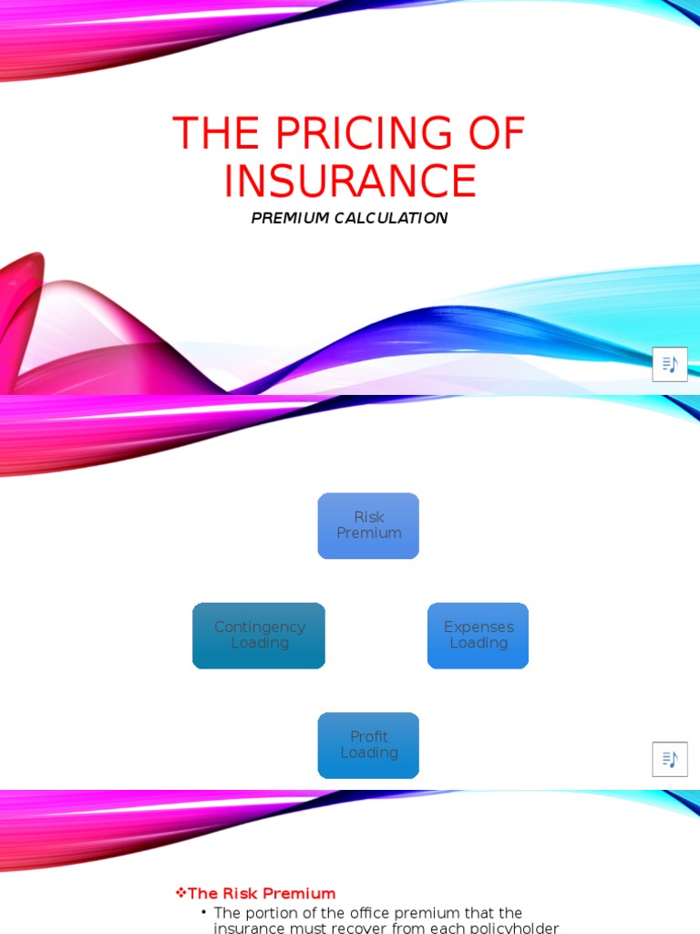 Insurance Premium Calculation Explained | PDF | Insurance | Risk
