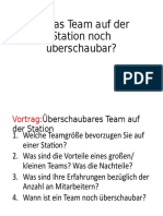 Ist Das Team Auf Der Station Noch Überschaubar