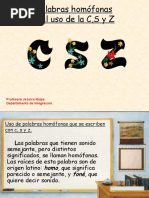 Ejercicios de Uso de C, S y Z | PDF | Idiomas | Naturaleza