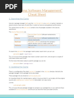 11.1 Software Management Cheatsheet PDF