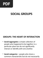 CHAPTER 5 LESSON 1 SOCIAL GROUPS