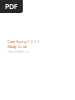 Core Spring 4.0 4.1 Certification Study Guide