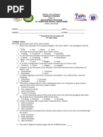 1st Periodic Test - Science 10