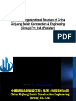 Review of Organizational Structure of China Xinjuang Beixin