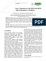 Solving The Laplace S Equation by The FDM and BEM Using Mixed Boundary Conditions PDF