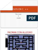JUEGOS EN C ++ Pac-Man y Snake