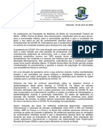 Carta Profs FMB A Comunidade Ufba