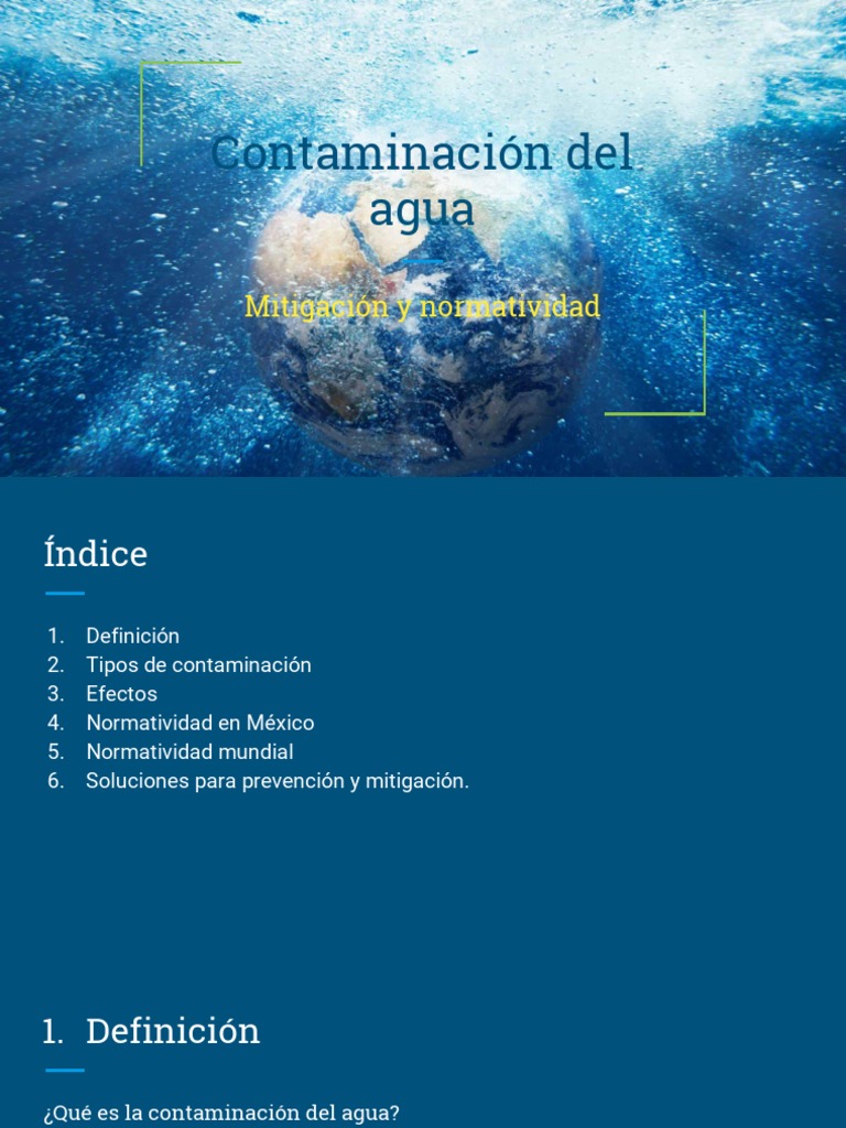 Soluciones para la Contaminación del Agua | PDF | La contaminación del ...