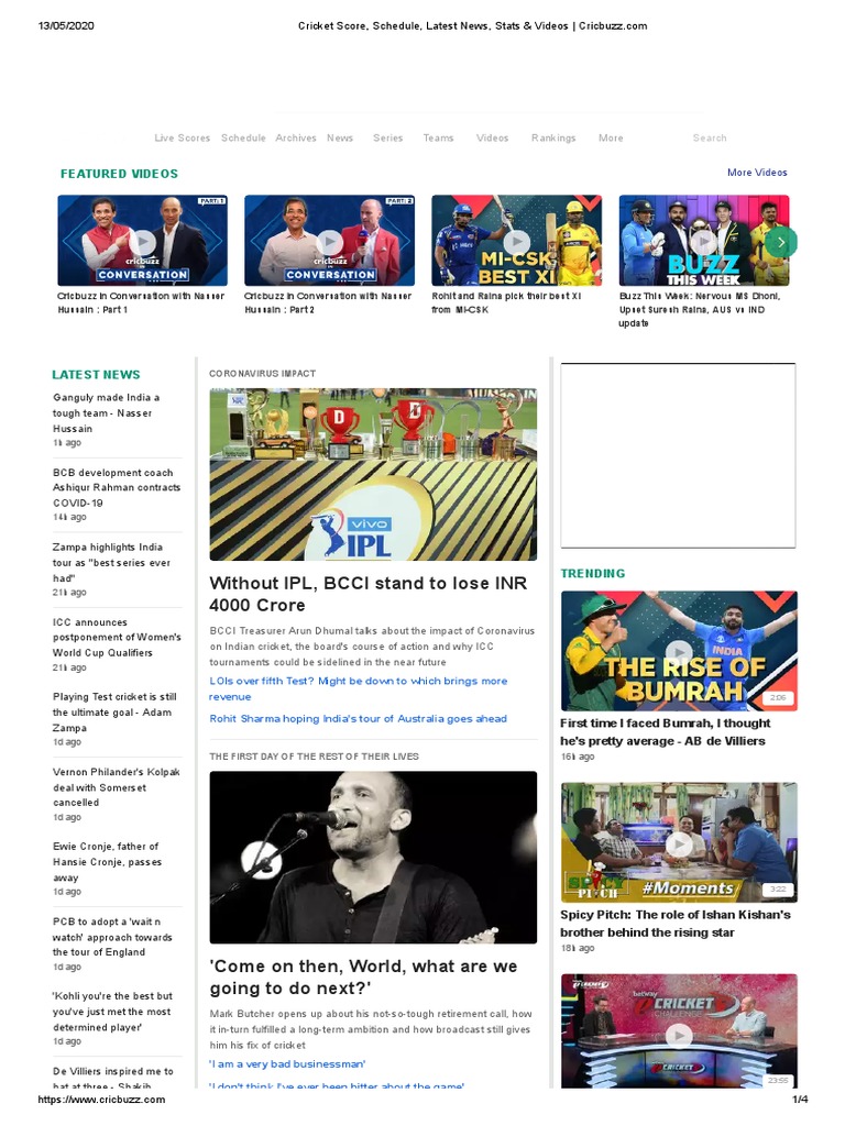 Cricket Score Schedule Latest News Stats Videos England Cricket Team Test Cricket