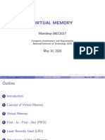 Virtual Memory: Manideep-16ECE017
