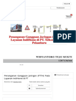 Penanganan Gangguan Jaringan (FTTH) Pada Layanan IndiHome Di PT - PPT Download PDF