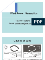 Wind Power Generation: - Dr. P. S. Kulkarni E-Mail: Pskulkarni@eee - Vnit.ac - in