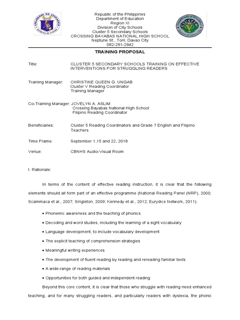 Training for Struggling Readers | PDF | Phonics | Human Communication