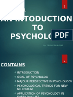 An Intoduction TO Psychology: Chapter:-1