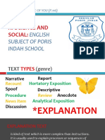 Xi Science and Social:: English Subject of Poris Indah School