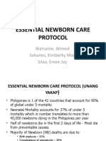 Essential Newborn Care Protocol: Warsame, Ahmed Sebanes, Kimberky Mae Silao, Emee Joy