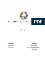 Research Methodology and Design of Experiment