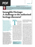 Intangible Heritage: A Challenge To The Authorised Heritage Discourse?