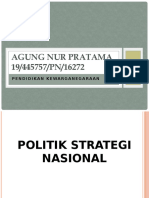 Politik Strategi Nasional - Agung Nur Pratama