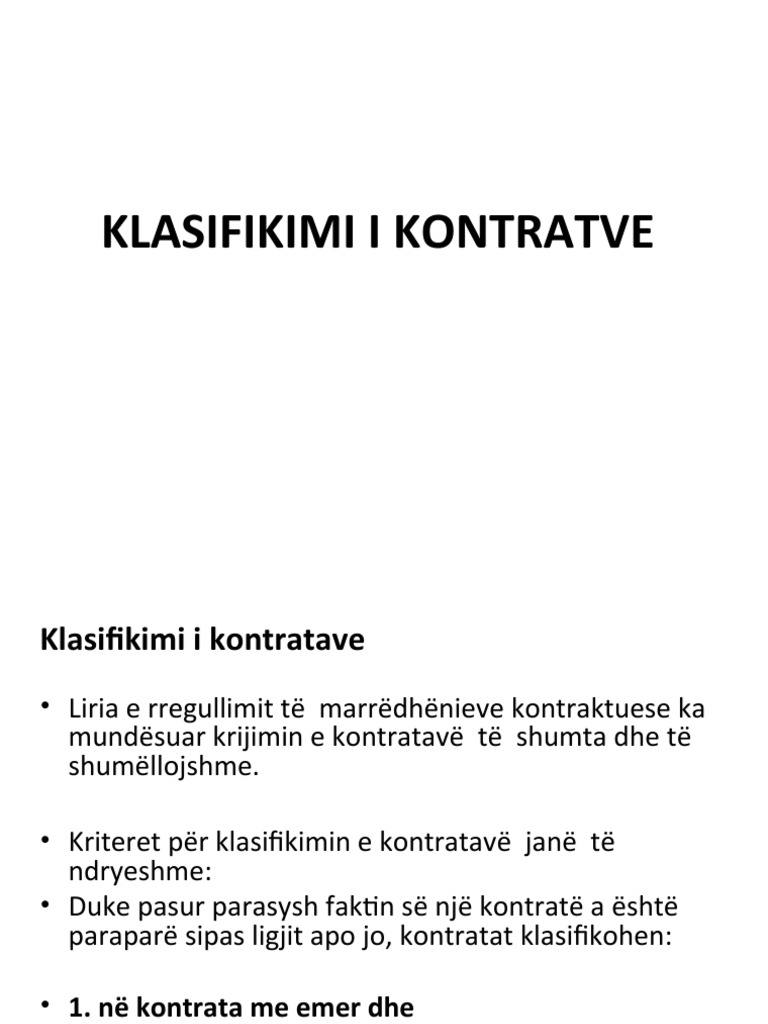 Ligjerata Kontratat | PDF