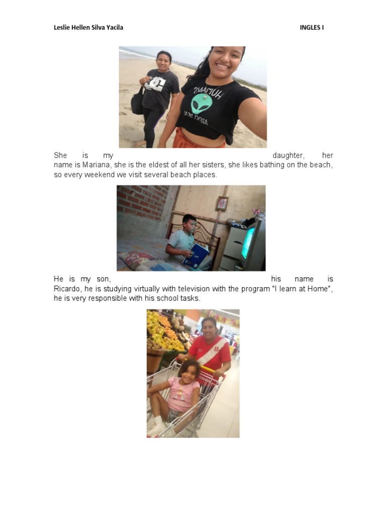 A Family Portrait Descriptions of Children's Activities and