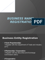 Business Name Registration