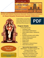 Sri Vasavi Kanyaka Parameswari Jayanthi Celebrations: Program Details