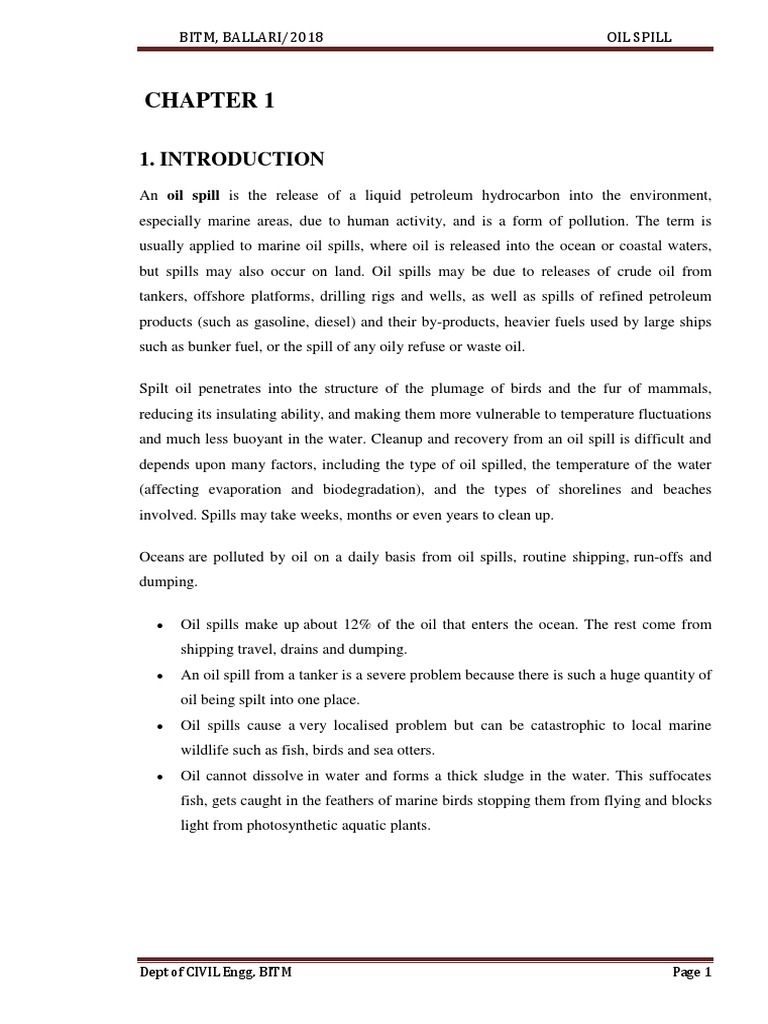Oil Spills PDF Oil Spill Chemistry